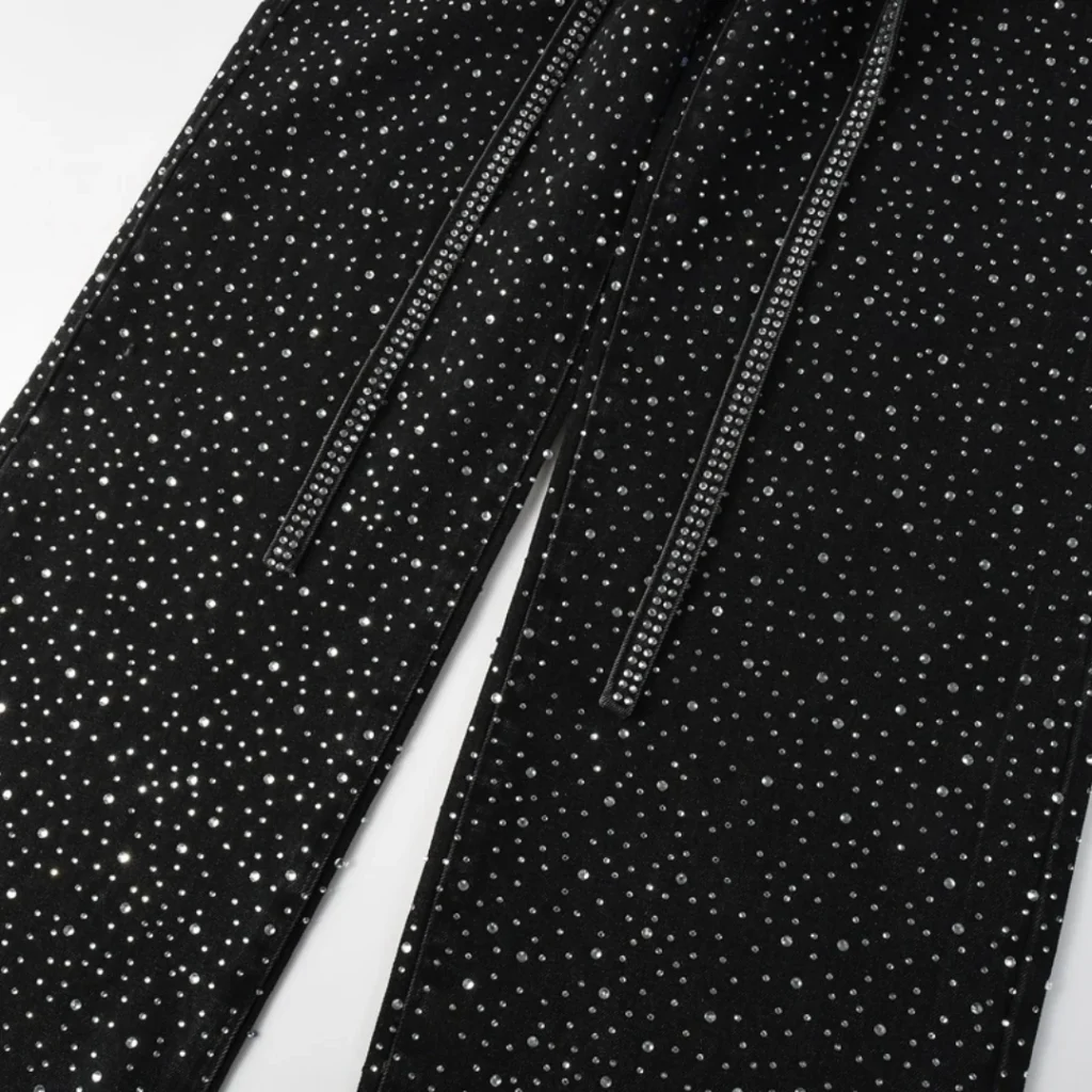 Purple Black Diamonds Jeans