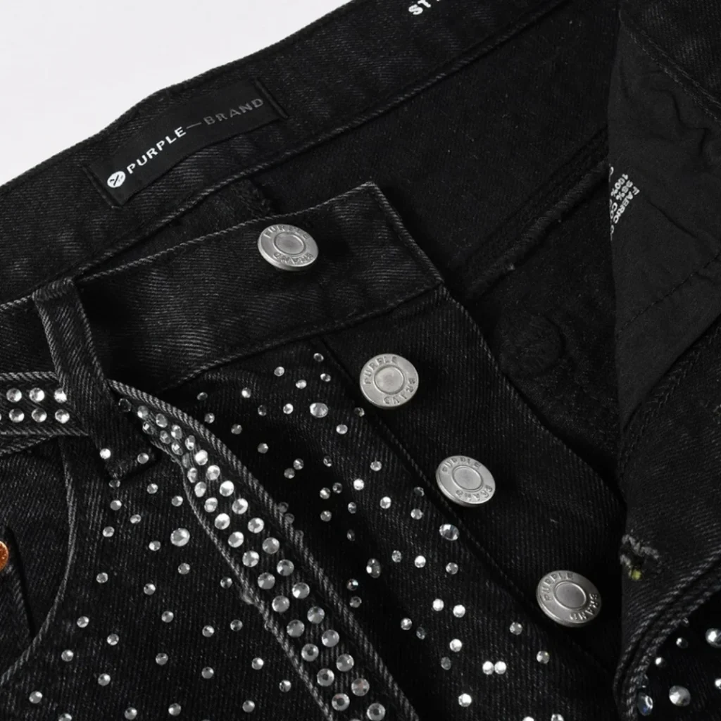 Purple Black Diamonds Jeans
