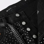 Purple Black Diamonds Jeans