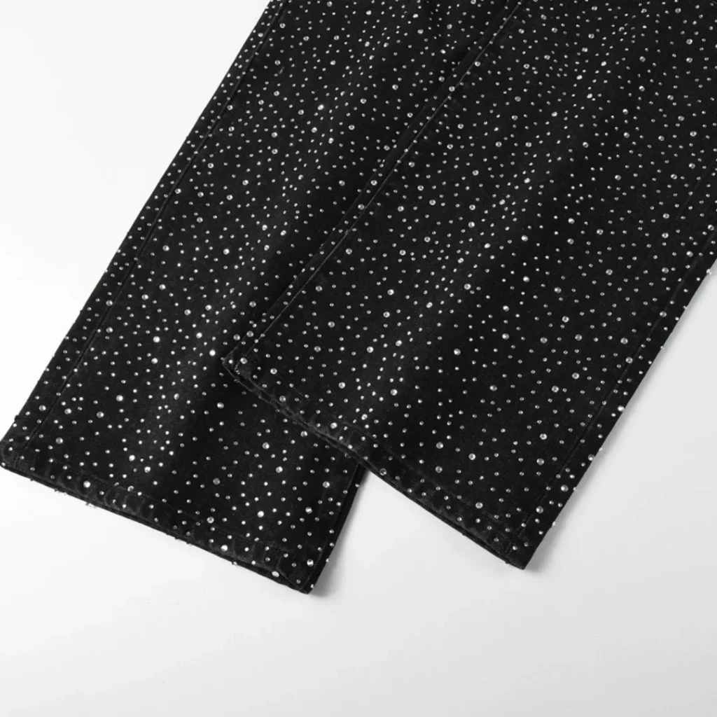 Purple Black Diamonds Jeans