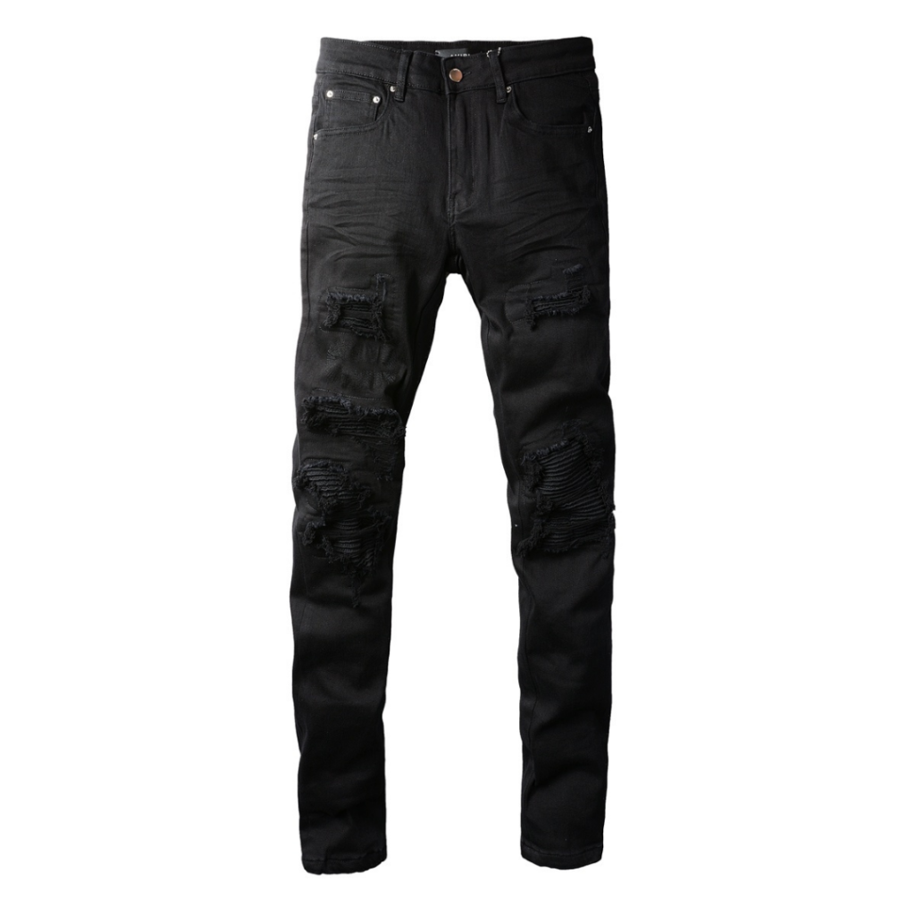 Amr Ripped Black Jeans