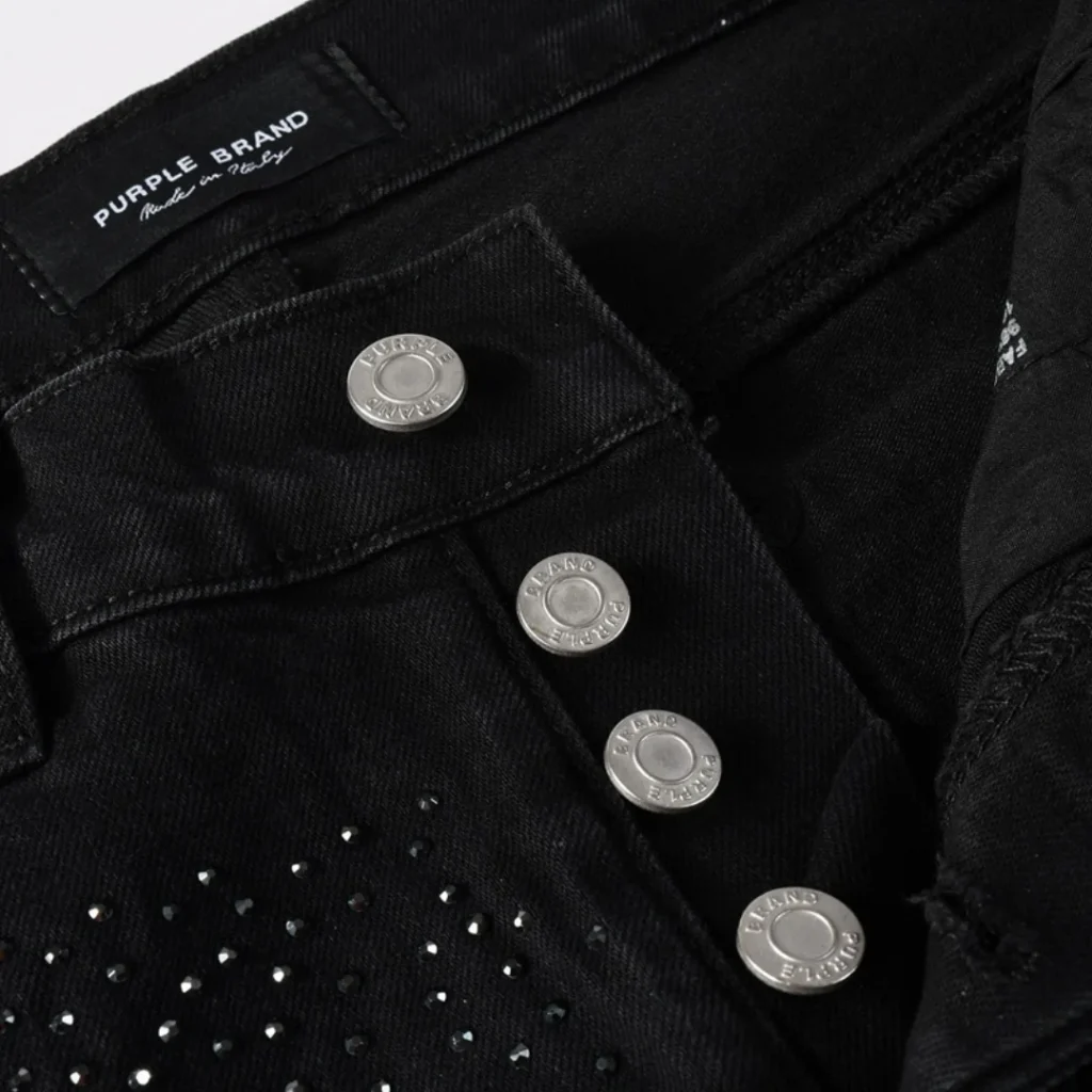 Purple Black Diamonds Jeans
