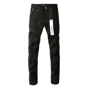 Purple Black Ripped Jeans