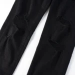 Purple Black Ripped Jeans