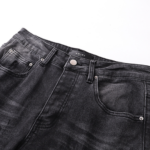Amr Grey Staggered Logo Jeans