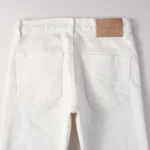 Purple White Ripped Jeans